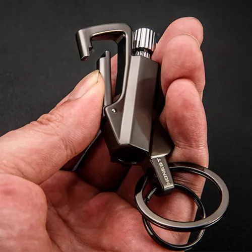 3 in 1 Keychain Lighter Waterproof Flints Lighter Keyrings Bottle Opener Outdoor Survival Multi Tool