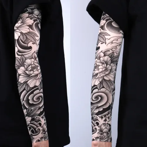 1 pair of ultra-thin flower arm cool sleeves
