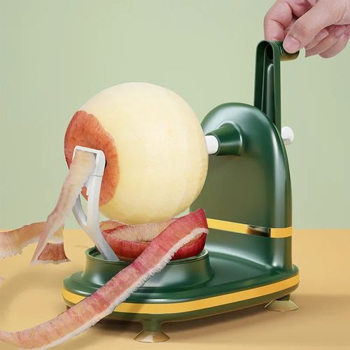 Manual Crank Rotary Fruit Peeler Slicer
