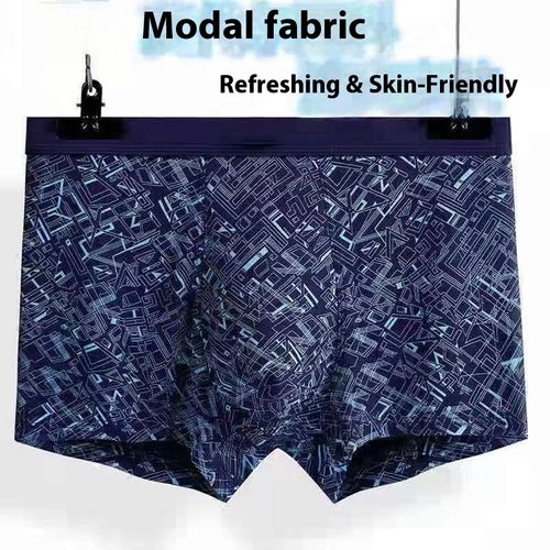 4 pieces of men's underwear, lined with high elasticity, comfortable and breathable