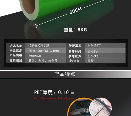 Luminous Heat Transfer Vinyl Film Iron on T-shirts Glow in the Dark HTV Printing Clothes Textiles Decor For cut