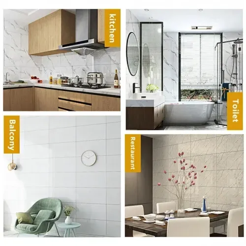 Smooth marble contact wall sticker wallpaper self-adhesive detachable