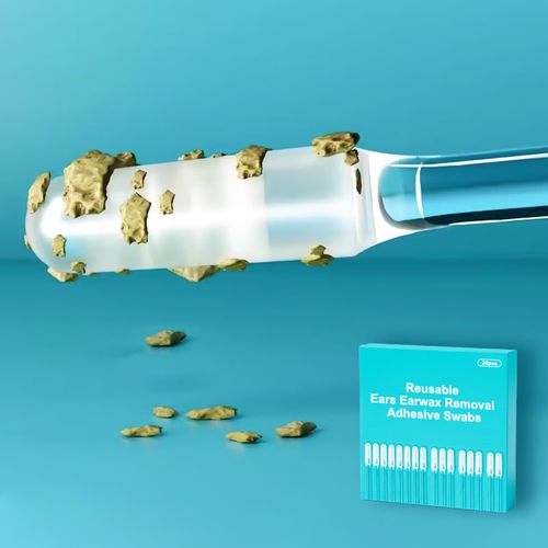 96PCS Reusable Earwax Removal Adhesive Swabs