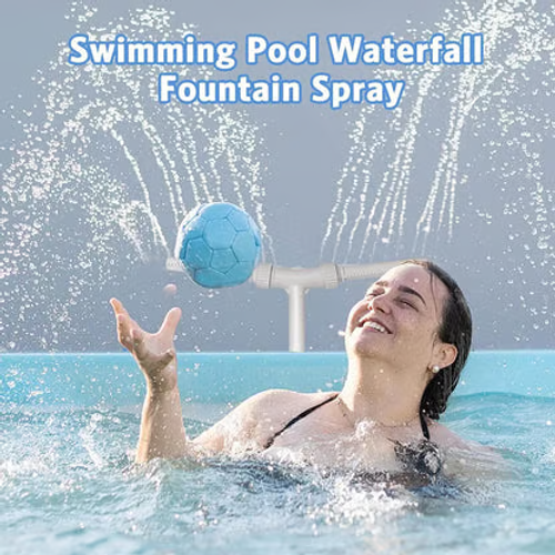 Swimming Pool Double ended Pool Colorful Luminous Fountain Waterfall