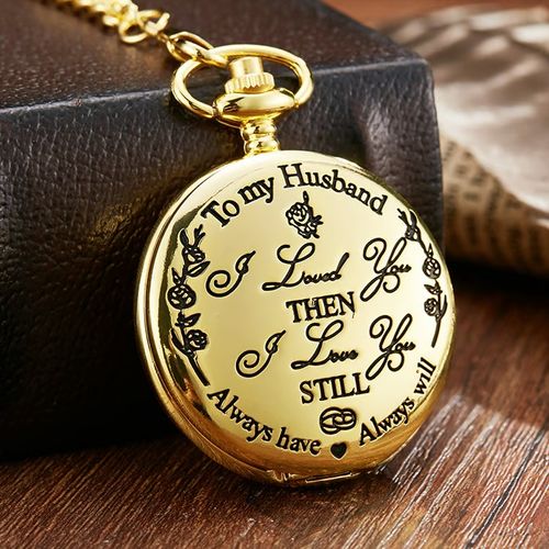 TO MY SON DAUGHTER DAD Quartz Pocket Chain Watch