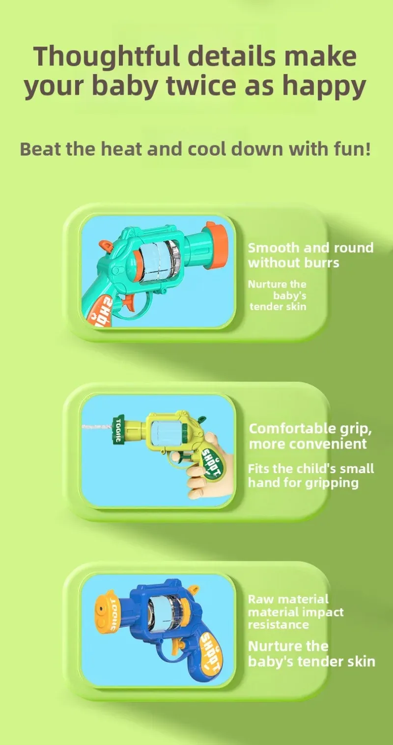 Mini Water Gun Kids Toy Water Blaster Small Pistol Summer Outdoor Games Splashing Soaker Summer Beach Party Games Children Gift