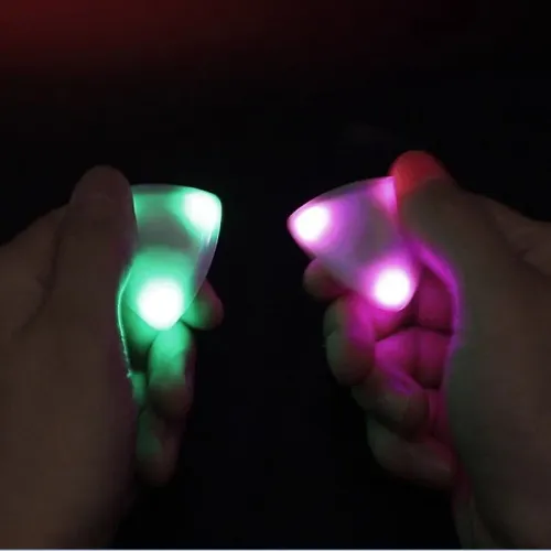 LED Luminous Guitar Pick - ABS Electric Guitar Picks with Three-Color Light Options