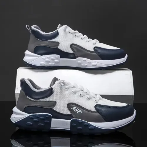 Thick Sole Mens Sneakers Fashion Man Shoe Versatile Vulcanized Shoe Lace Up Outdoor Running Shoes Anti-slip Zapatillas De Hombre