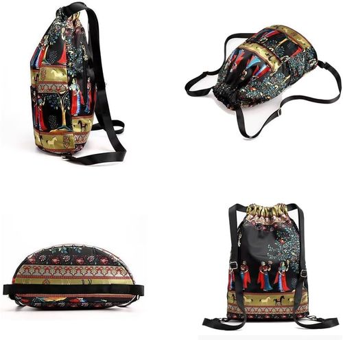 Waterproof foldable drawstring backpack, travel bag, hiking backpack