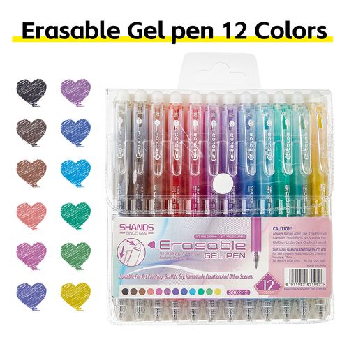 36 color hot erasable neutral pen for children's painting, hook line sketching, quick drying, continuous ink, color press copy pen