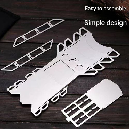 Stainless steel wood stove camping stove folding barbecue stove outdoor