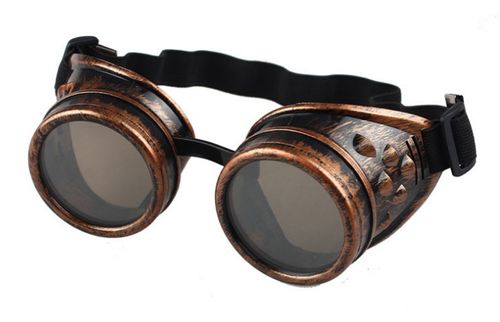 Men Sunglasses Fashion Steampunk Glasses Round Oversized Goggles Welding Punk Glasses Cosplay Brand Designer Colors Lens Shades