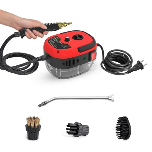 2500W Portable Handheld Steam Cleaner High Temperature Pressurized Steam Cleaning Machine with Brush Heads