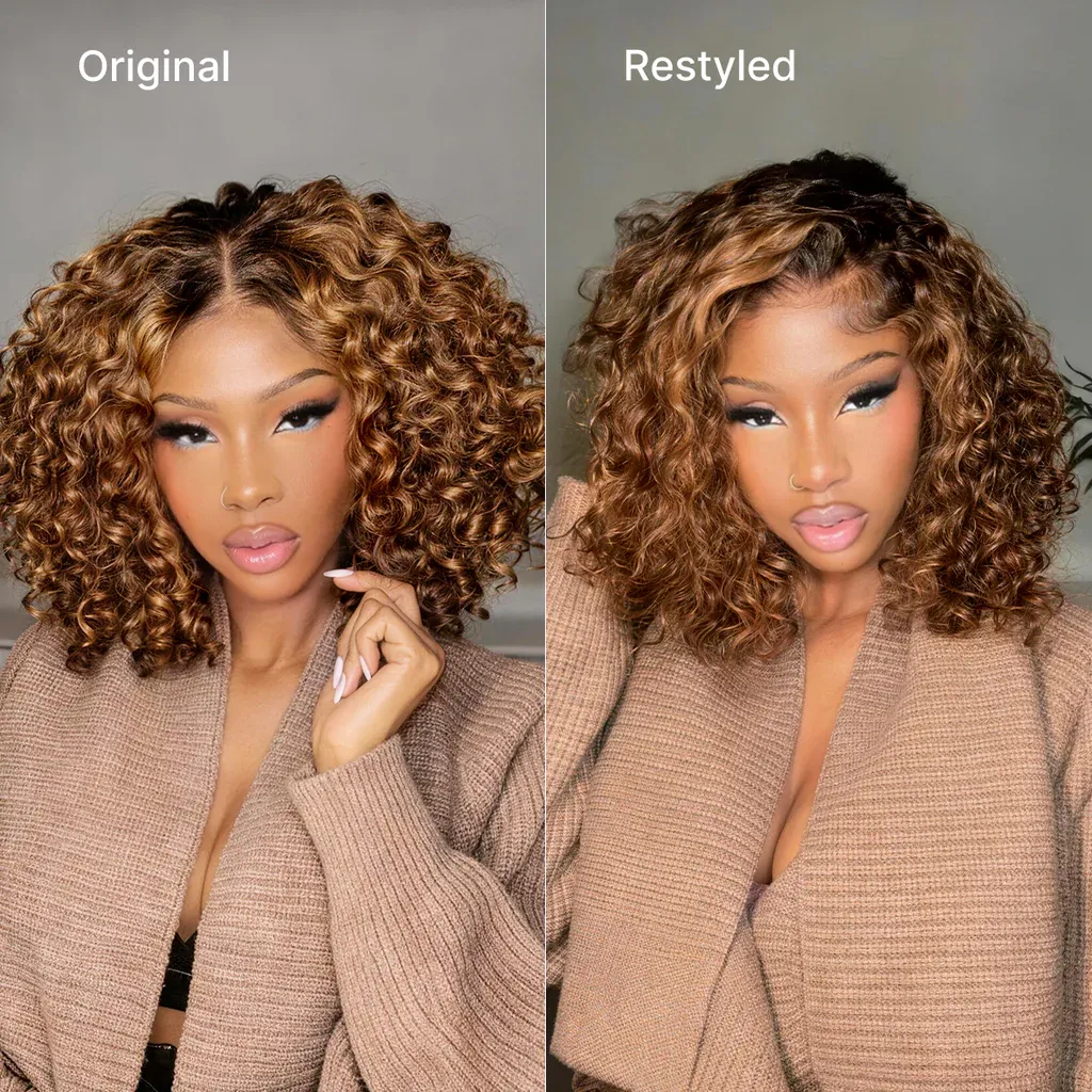 Water Wave Half Wig Invisible Hairline Beginner Friendly