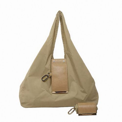 Foldable Keychain Bag Reusable Grocery Bags for Shopping Foldable & Expandable Handbag with Key Ring for Travel Daily Use