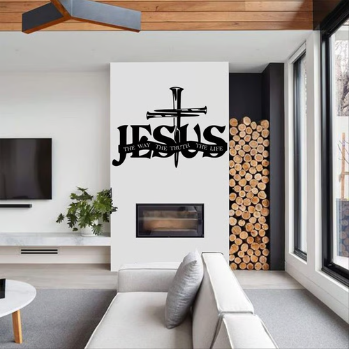 Jesus & Cross Design Wall Art