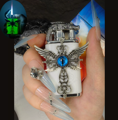 New Precision Dual Fire Switch, Windproof Straight Jet Flame