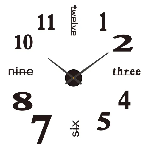 📢📢50 % OFF !! 3D Wall Decal Decorative Clock💋