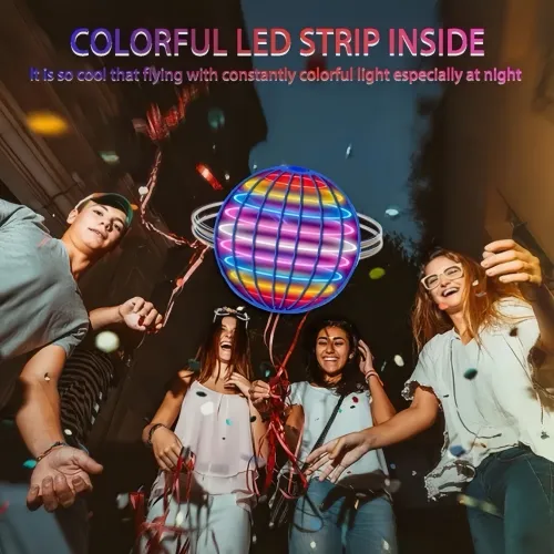 Flying Ball Boomerang Flyorb Magic With LED Lights Drone Hover Ball Fly Nova Orb Flying Spinner Fidget Toys