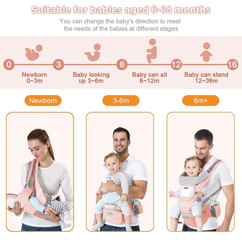Baby carrier waistband