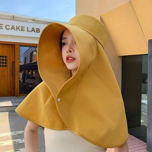 Women Wide Brim Sun Hat Full Face Neck Cover UV Protection Outdoor