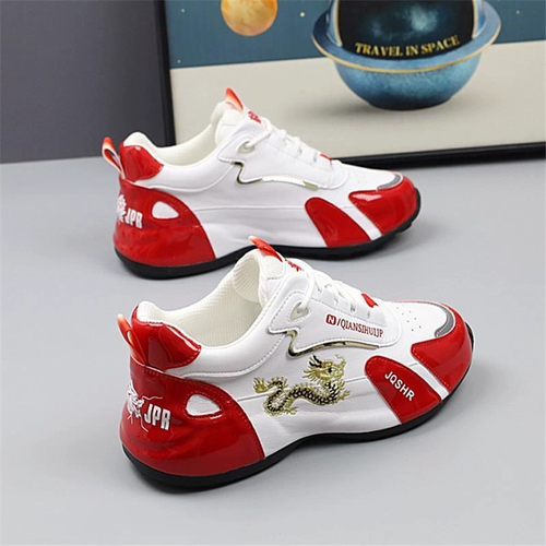 Fashion Men's Casual Shoes Luxury Men's Sneakers Leather Waterproof Sports Shoe Lightweight Breathable Non-slip Basketball Shoes