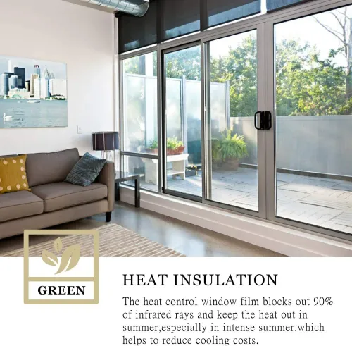 One Way Mirror Window Film Reflective Self-adhesive Glass Film Vinyl Anti UV Heat Control Sun Blocker Tinted Window Stickers