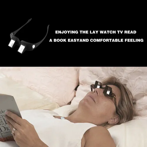 Amazing Lazy Creative Periscope Horizontal Reading Books Sit Glasses On Bed Lie Down View TV Myopia Usable Prism Spectacles