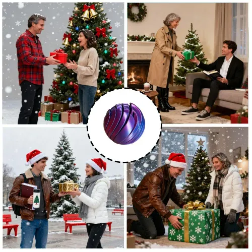 3D Printed Fidget Ball Toy, GearSphere Fidget Toy, Fun Fidget Slider Sensory Toy Balls Stress Relief Toys Adults for Office Home