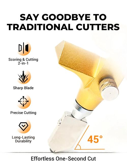 High Quality 2 in 1 Diamond Tile Glass Cutter Professional Ceramic and Porcelain Cutting Manual Multifunction Hand Tool