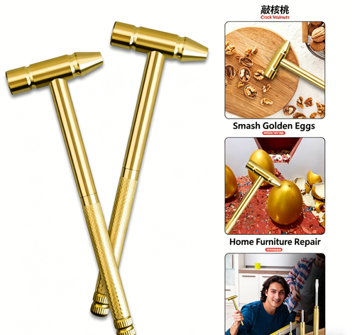 Multifunctional 6 in 1 Brass Hammer