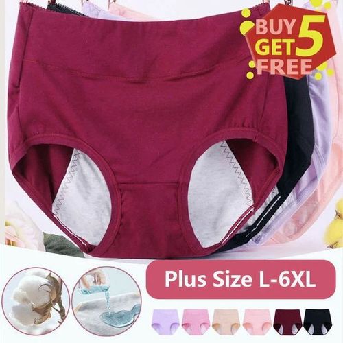 ❤️‍🔥Plus Size High Waist Leakproof Cotton Panties