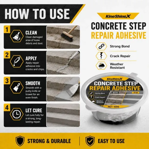 Concrete Step Repair Adhesive Cracks Filler Weatherproof Waterproof High Strength Strong Bonding For Walkway For Patios Garden