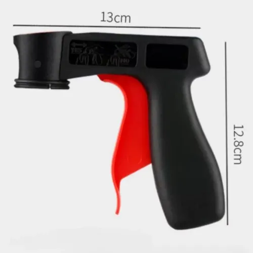 Polishing spray gun adapter with instant aerosol trigger handle, equipped with full grip lock for General Motors maintenance tools