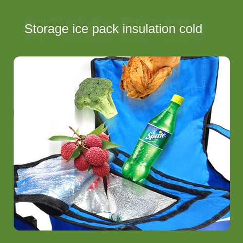 Outdoor leisure beach chair, sunshade, ice pack, double chair