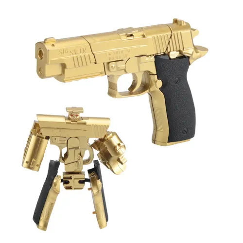 New type of deformation gun alloy assembly robot diamond mechanical puzzle model