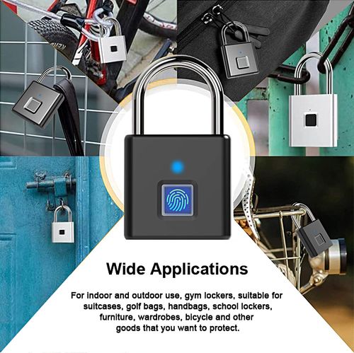 Smart fingerprint padlock outdoor waterproof and rust-proof