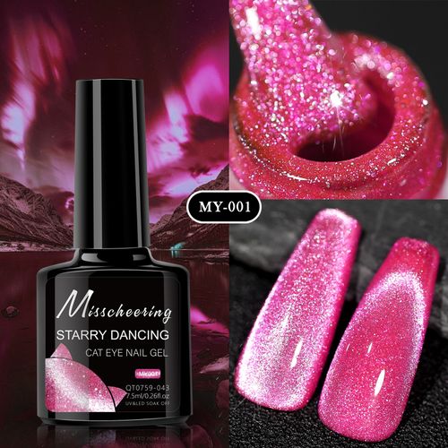 8-Piece Galaxy Dance Cat Eye Gel Polish Set – Professional Nail Art Varnish Kit