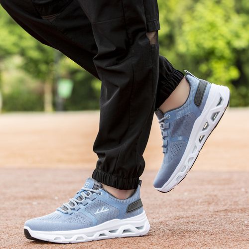 Men's Spring Summer New Arrivals: Trendy Lace-Up Casual Shoes with Soft Soles—Breathable Athletic Running Footwear