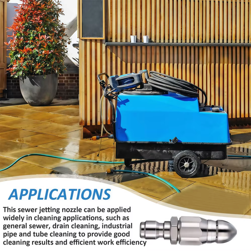 High-Pressure Water Jet Sewer Cleaning Nozzle