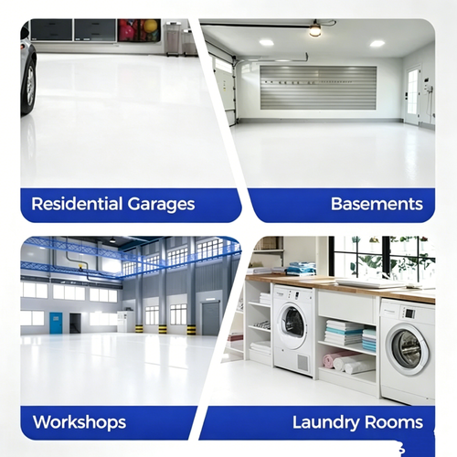 High-Gloss Marble Finish Epoxy Floor Coating 1kg per barrel