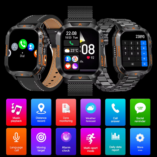 2026 New Military-Grade Men's Smartwatch