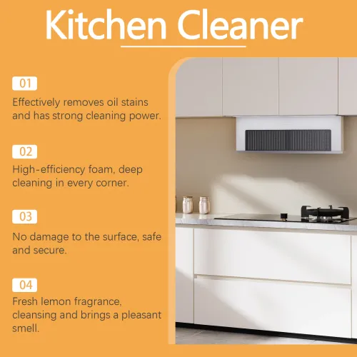 Foam cleaner can effectively clean grease and stains 500ml