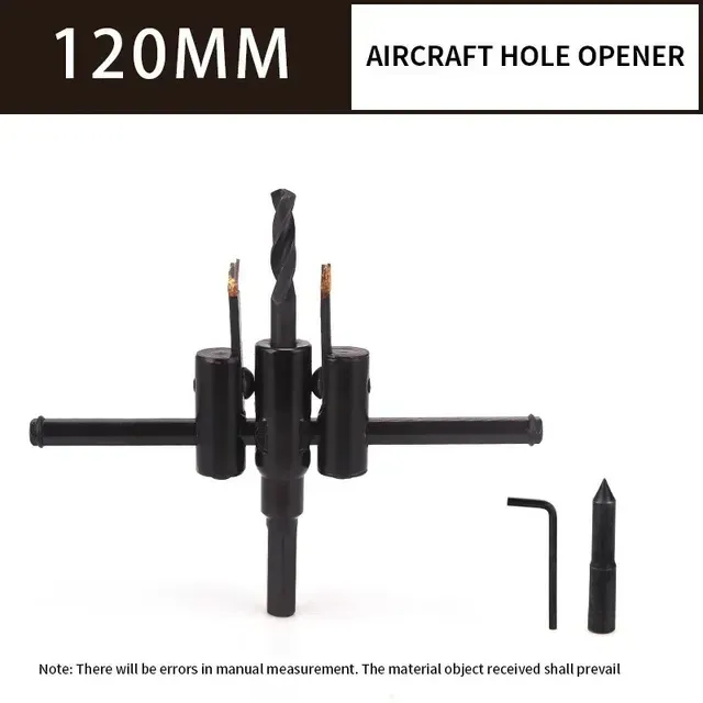 Adjustable Circle Hole Cutter Wood Drywall Drill Bit Saw Round Cutting Blade Aircraft Type DIY Tool