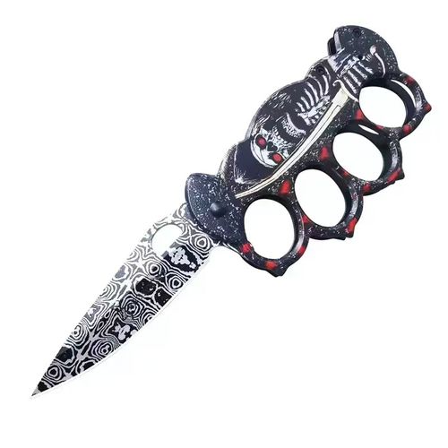 Outdoor Four Finger Fist Set Knife Folding Knife Window Breaker Artifact only 5 sales
