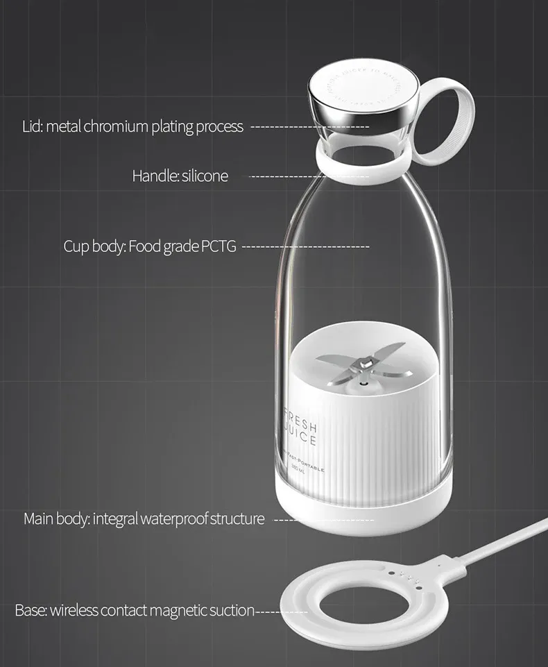Mini Juicers Portable Electric Juicer Blender Usb Fruit Mixers Fruit Food Milkshake Multifunction Juice Maker Machine
