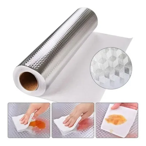 5m wall stickers self-adhesive aluminum foil wall stickers anti-oil waterproof anti-fire