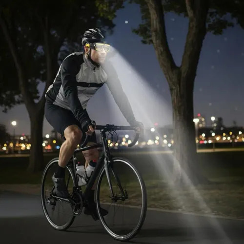 Rechargeable LED Safety Glasses Headlights Detachable Sunglasses Multifunctional Headlamp for Working Car Maintenance Light