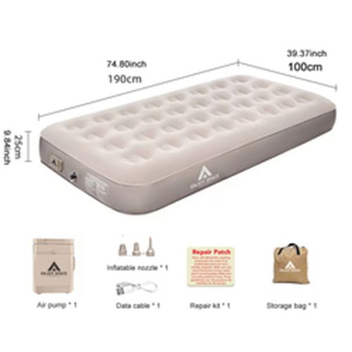 Inflatable bed with electric air pump