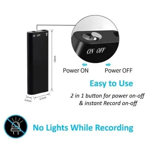 Mini Digital Audio Voice Recorder Pen – Dictaphone, Clear Sound Portable for Meetings Lectures